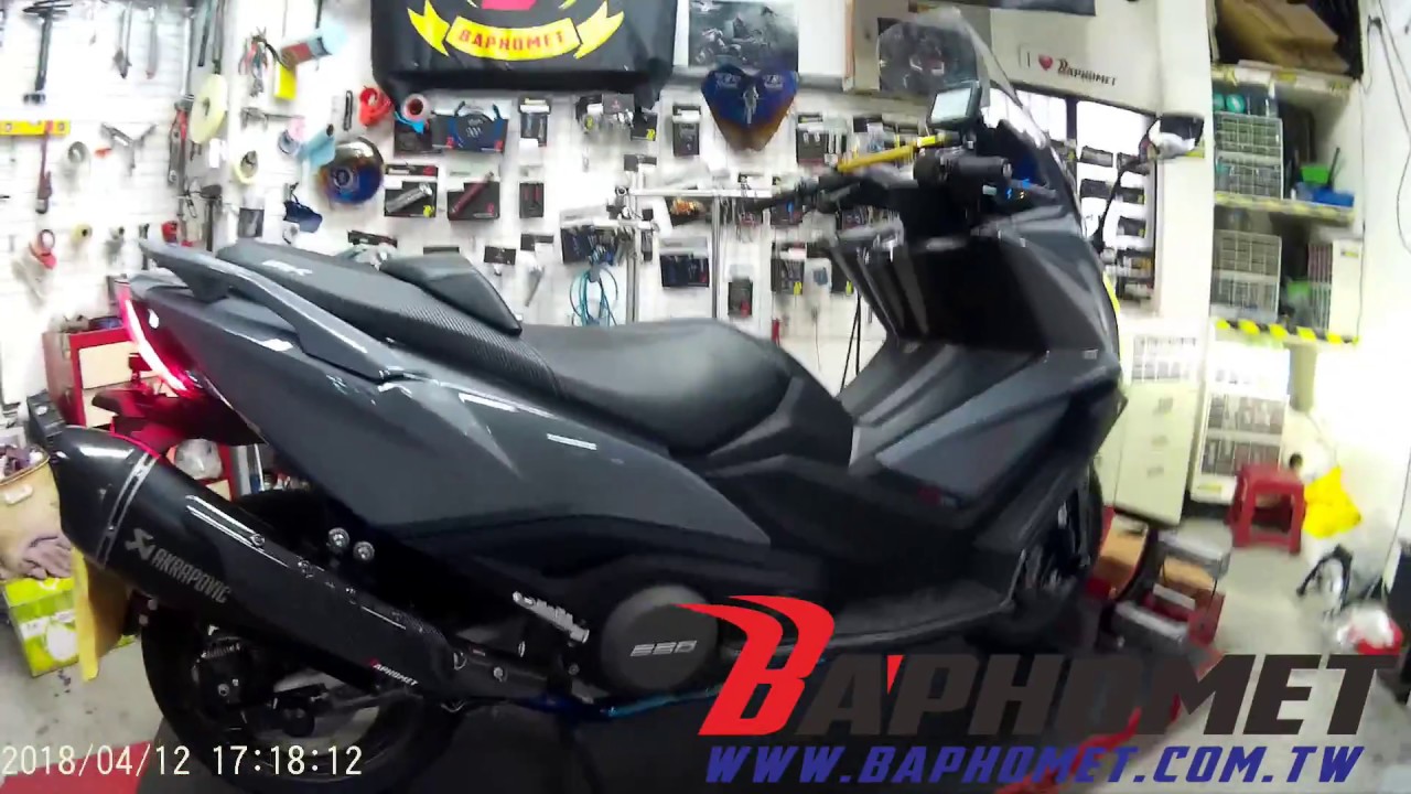 KYMCO AK550 燒鈦前段 AKRAPOVIC蠍子專用雙孔尾段