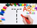 ABC For Kids Learn By Writing And Reading With Alphabet T Crayons Write From A To Z