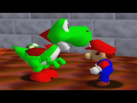 Super Mario 64 120 Stars Reward - Top of the Castle & Yoshi