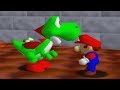 Super Mario 64 120 Stars Reward Top Of The Castle Yoshi