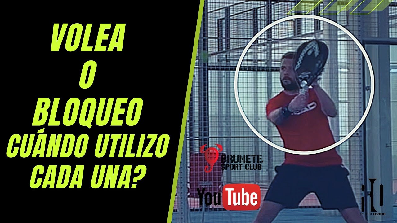 Volley block technique: neutralise fast shots