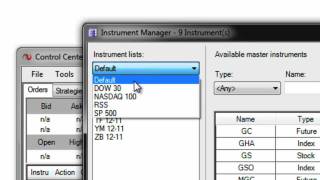 NinjaTrader 7 Tips - Adding an Instrument to an Instrument List