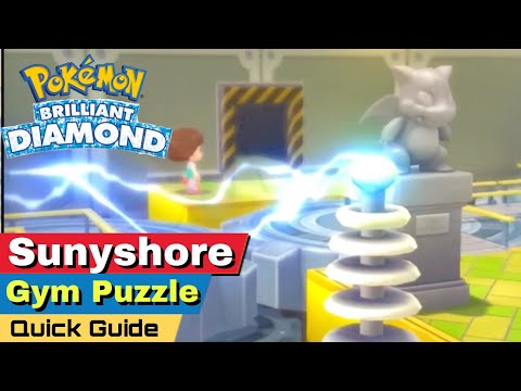 Volkner Gym Pokemon Brilliant Diamond| How to Solve Sunyshore Gym Puzzle Quick Guide BDSP