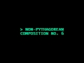 Robert Schneider - Non-Pythagorean Composition No. 6