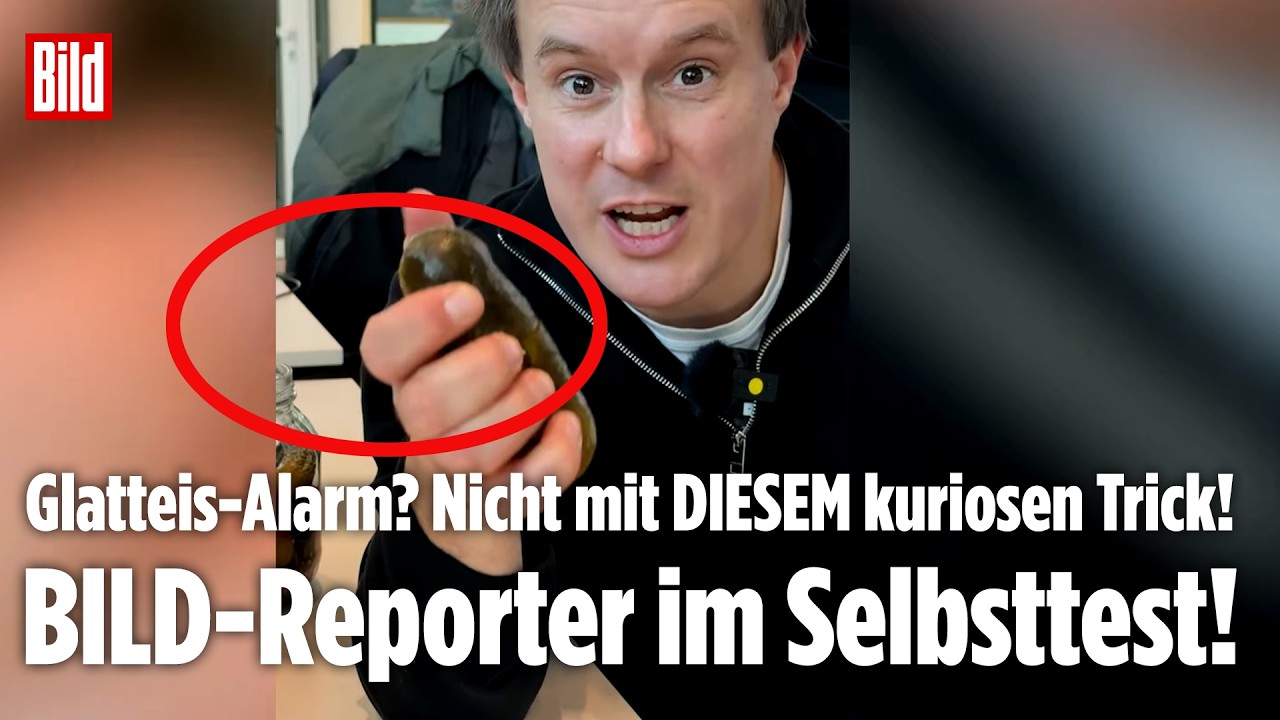 DEUTSCHLAND: Glatteis-Alarm? Nicht mit DIESEM kuriosen Trick! BILD-Reporter im Selbsttest!