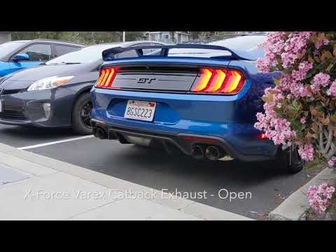 2018+ Mustang GT X-Force Varex Cat-Back Exhaust