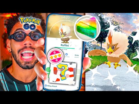 COMO ENCONTRAR RUFFLET SHINY DE GRAÇA NO POKÉMON GO *CONSEGUIMOS*  | Cris |