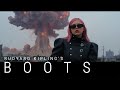 BOOTS Poem By Rudyard Kipling But Synthwave With Giant Cartoon Monsters