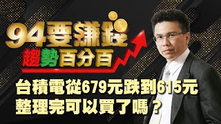 台積電679元跌到615元 可以買了嗎?