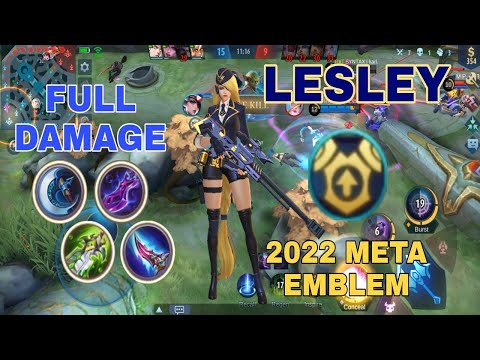 LESLEY META MARKSMAN EMBLEM! FULL DAMAGE - BEST BUILD 2022 | Mobile Legends Bang Bang