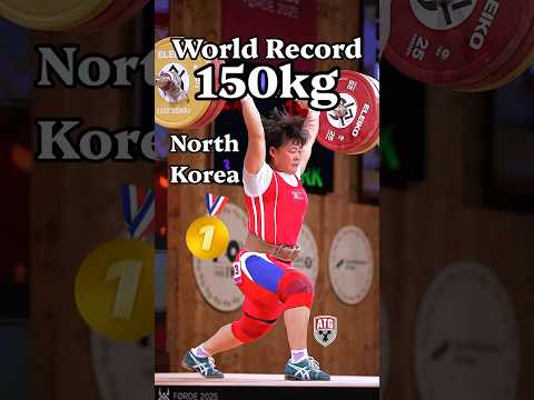 World Record! 150kg at 69kg by Song Kuk Hyang (North Korea) 2025 Worlds  #weightlifting #slowmotion