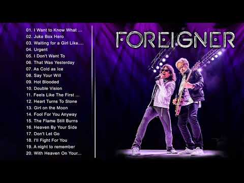 Foreigner Greatest Hits - Complete Greatest Hits Full Album of Foreigner
