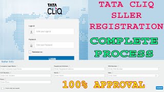 Tata CliQ Seller Registration ! How to Register as Seller On Tata CliQ ! How to Sell On Tata CliQ