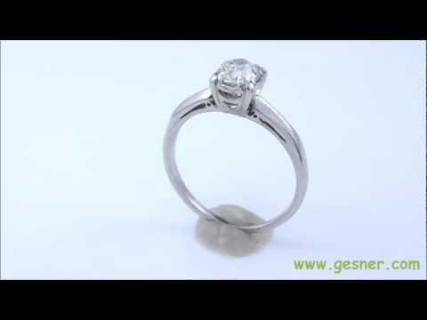 .60 ct. Antique Platinum & Diamond Art Deco Engagement Ring By Jabel- J33093
