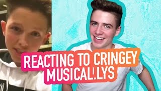 REACTING TO CRINGEY MUSICAL.LYS | Bruhitszach