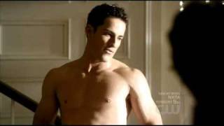 Michael Trevino Shirtless in Vampire Diaries