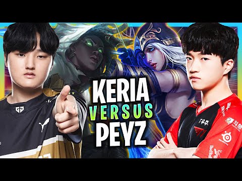 T1 KERIA in DUO KT DEFT vs GEN PEYZ! | T1 Keria Plays Ashe Support vs GEN Peyz Senna!  Season 2024