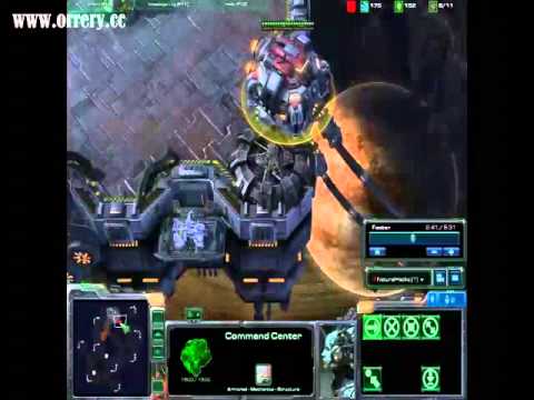 HD Starcraft2 How to Terran planetary fortress RUSH,good