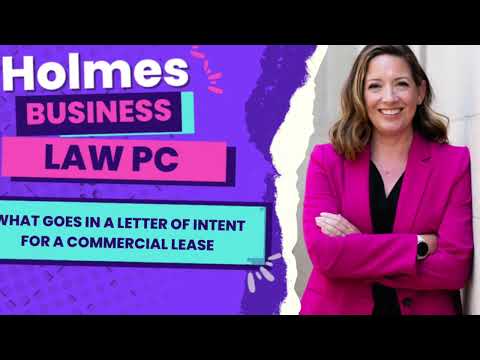 What goes in a letter of intent for a commercial lease?