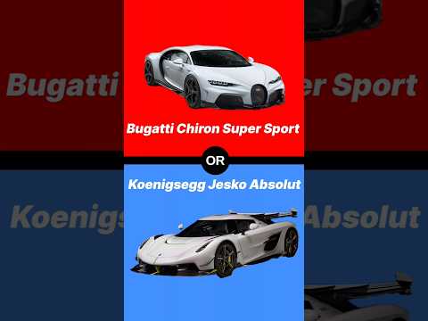Bugatti Chiron Super Sport VS Koenigsegg Jesko Absolut