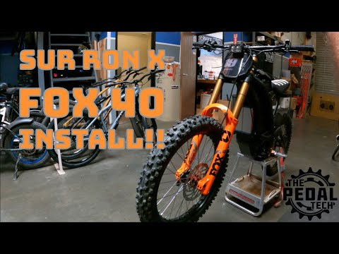 Sur Ron X Fox 40 Fork Install!!