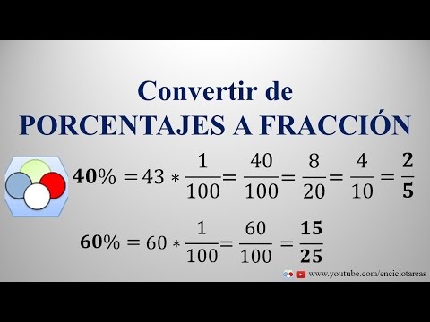 Convertir de Porcentaje a Fracción