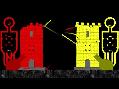 Castle Destruction, The War, Day 2-3 - Marble Race in Algodoo