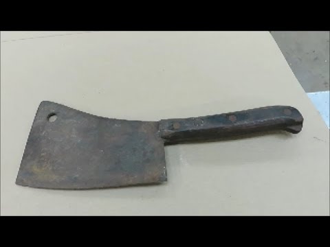 antique meat cleaver restore restoration