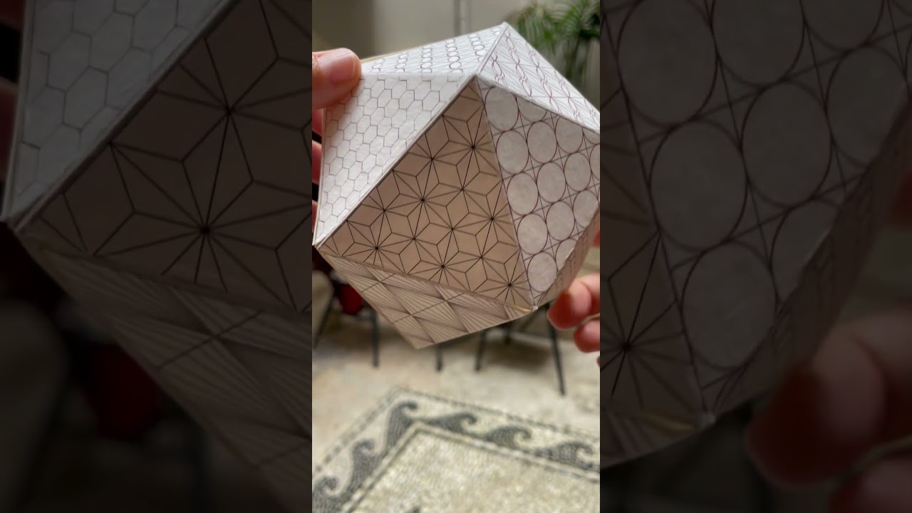 Craft your sacred haven 🤍✨💫  Download your sacred geometry papercrafts www.zebratoys.etsy.com