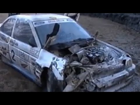 Monster Crash British Rallycross Grand Prix 1994 Martin Schanche Fire Ball Brands Hatch BBC Top Gear