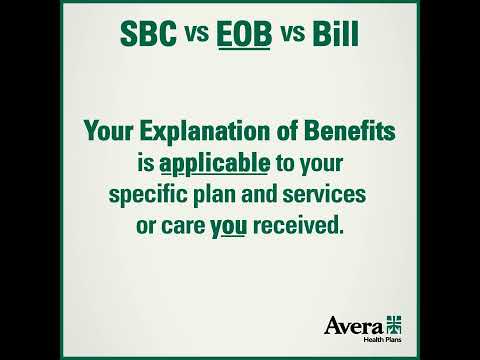 Explanation of Benefits vs. Summary of Benefits and Coverage vs. Your Bill