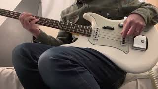 Video thumbnail for 1960’s Yamaha SB-2 White Pearl Finish + OHSC Case Medium 31.5” Scale MIJ Japan Rare by johnnyangel69