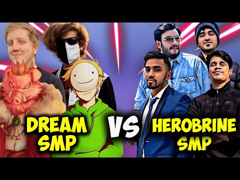 "Ultimate Showdown: Herobrine vs Dream Smp! Who Wins?" #herobrinesmp