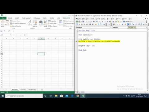 5.1 Excel VBA - Opening and Closing the Workbook ,Getting Path and Filename