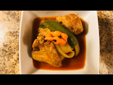 Haitian stewed chicken (poul nan sos)