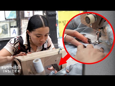 Clothing alteration worker video 1