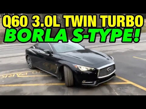 2018 INFINITI Q60 3.0L TWIN TURBO V6 Dual Exhaust w/ BORLA S-TYPE CAT-BACK!