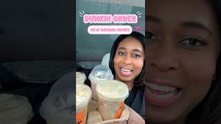 Trying the New Banana Drinks at Dunkin! #dunkin #dunkindonuts #coffeedrinks