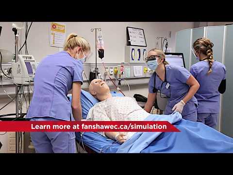 Nursing students practice their skills on real people