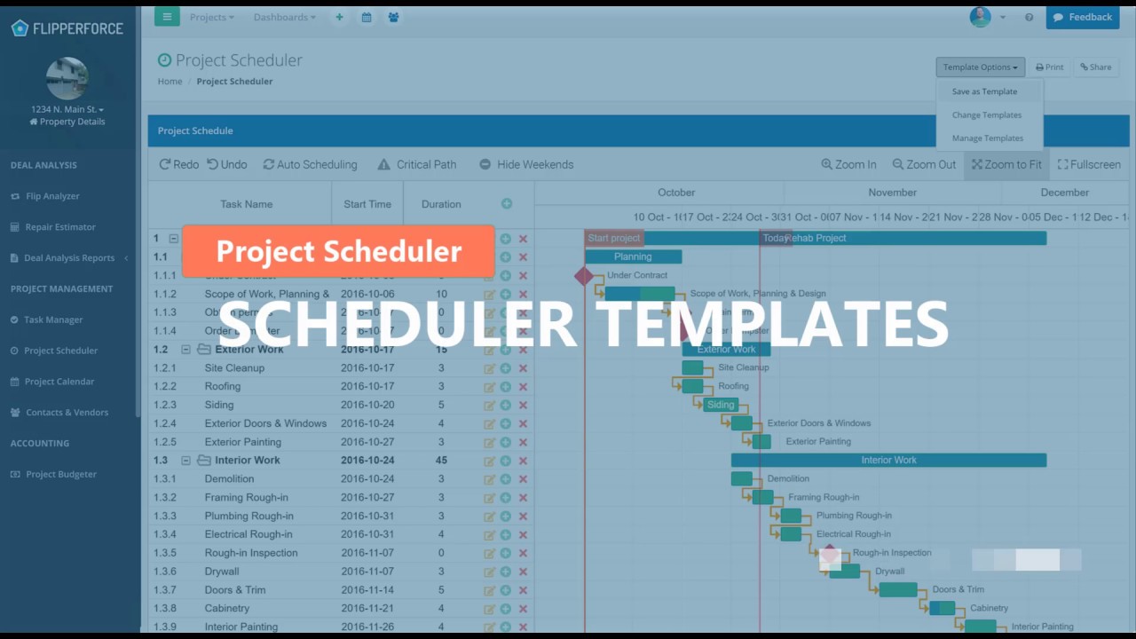 Loading Scheduler Starter Templates