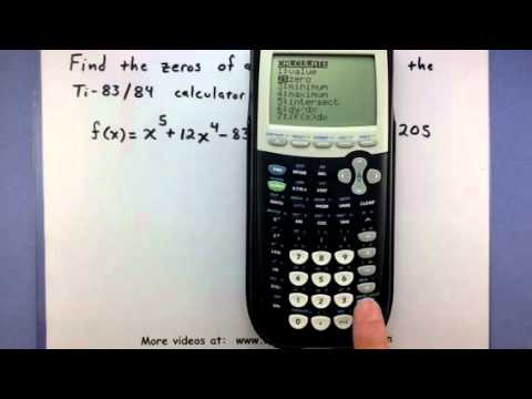 Pre-Calculus - Find the zeros of a function using the...