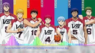 Kuroko no Basket LAST GAME Theme Song『GRANRODEO Glorious days』
