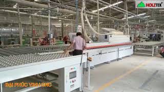 COMBO MÁY DÁN CẠNH và HỆ THỐNG BĂNG TẢI THU HỒI VÁN ( Hệ thống Băng Tải Con lăn tự động)