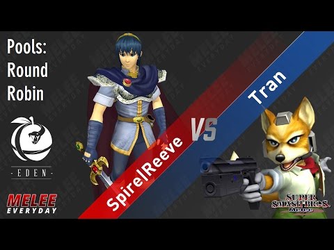 Eden - Spire | Reeve (Marth) vs. Tran (Fox) - SSBM - Singles Pools, Round Robin