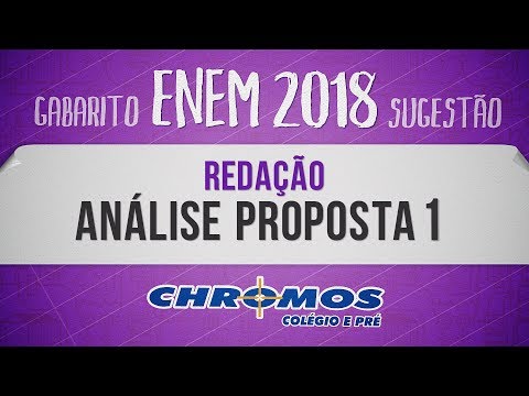 Gabarito ENEM 2018 CHROMOS - Tema da Redação
