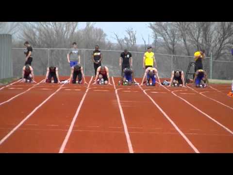 NWC Track & Field:  Men's 100 M @ Wayne Open 2016.
