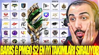 BARIŞ G PMGO S2 2026 TAKIMLARINI TİERLİST YAPIYOR
