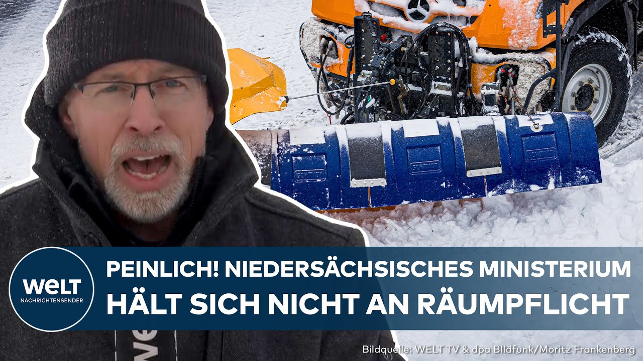 STURMTIEF: Peinlich! Hier bleibt der Schnee liegen! Aufregung um niedersächsisches Ministerium