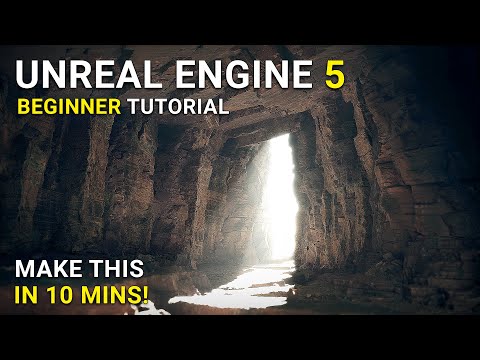 Unreal Engine 5 Beginner Tutorial | Nordic Cave Environment