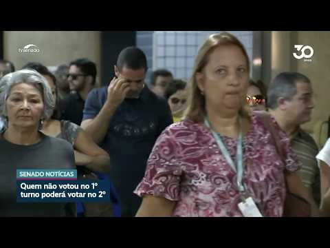 Segundo turno: quem faltou no primeiro pode votar
